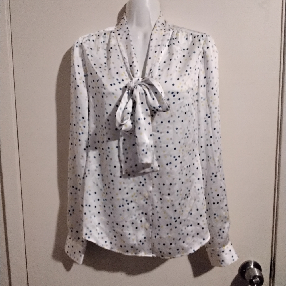 Polka dot button up